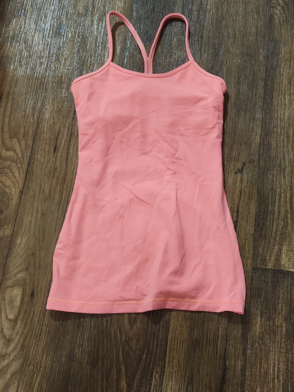 lululemon athletica Orange Power Y Back Muscle Tee